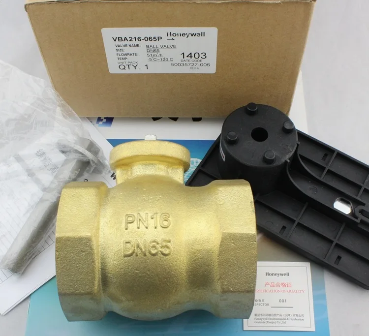 two-way threaded valve VBA216-065P-N brass ball water | Обустройство дома