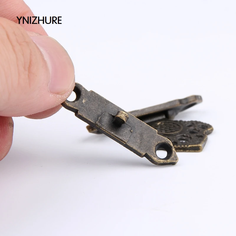 50pcs 25*36mm Real Sale Latch Packaging Metal Buckle Decorated Wooden Wine Box Lock Furniture Hardware Door Gift Suitcase