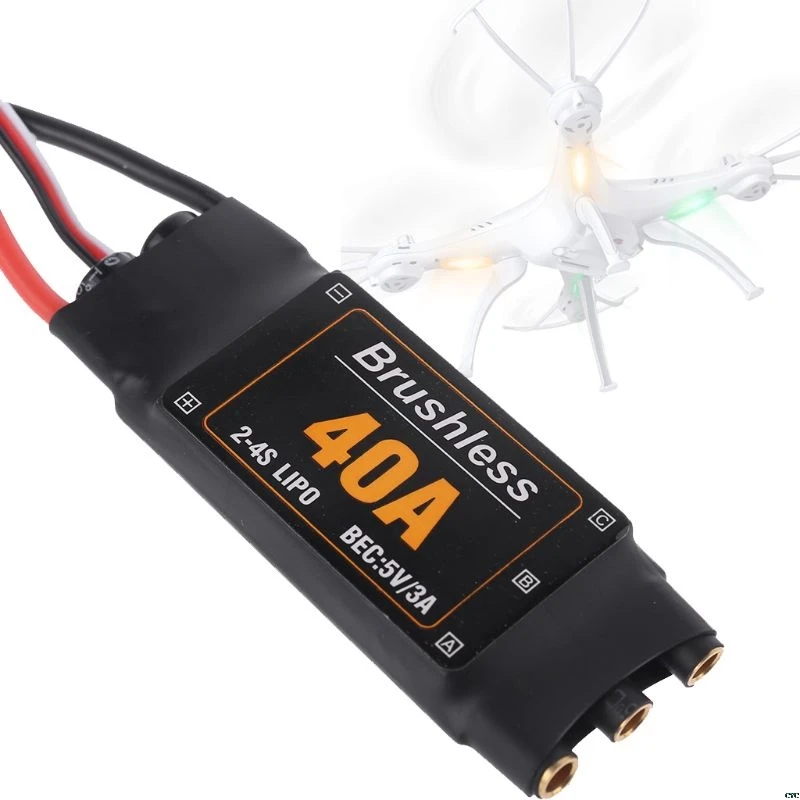 40A 2-4S Brushless Speed Controller ESC for RC FPV Drone Airplanes Helicopter