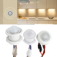 Detector de Sensor PIR para pasillo de cocina interruptor inteligente retardo de tiempo ajustable 110V 220V Sensor de movimiento por infrarrojos PIR interruptor de luz