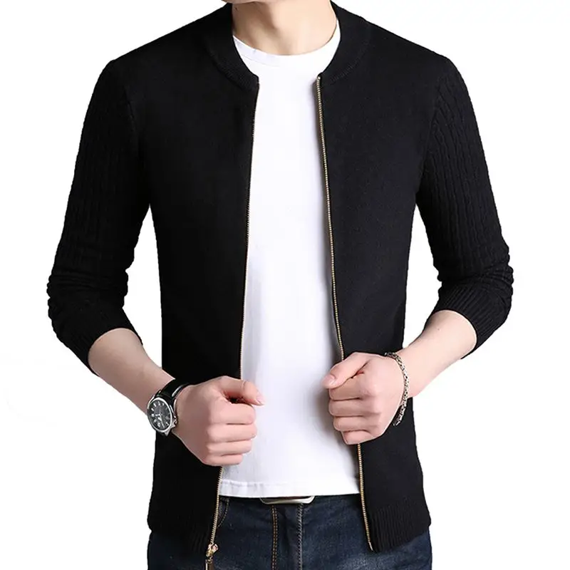 

Free shipping New Fashion 2019 Spring Autumn men Wool Cardigans Man Sweaters Cardigans