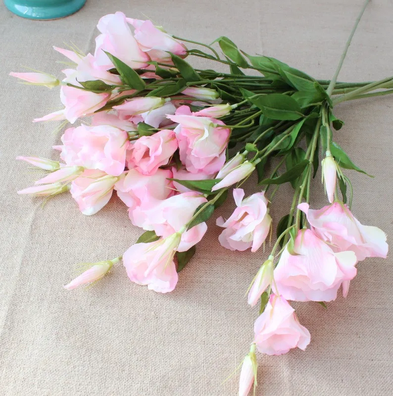 Высококачественная имитация цветов и 7 весенние eustoma grassland gentian Искусственные