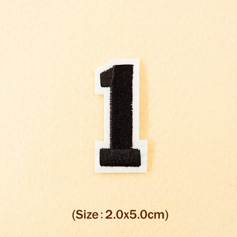 Number: 0 1 2 3 4 5 6 7 8 9 Size:3.8*5cm Patch Embroidered Applique Sewing Clothes Stickers Garment Apparel Accessories Synthetic Leather Fabric & Sewing Supplies