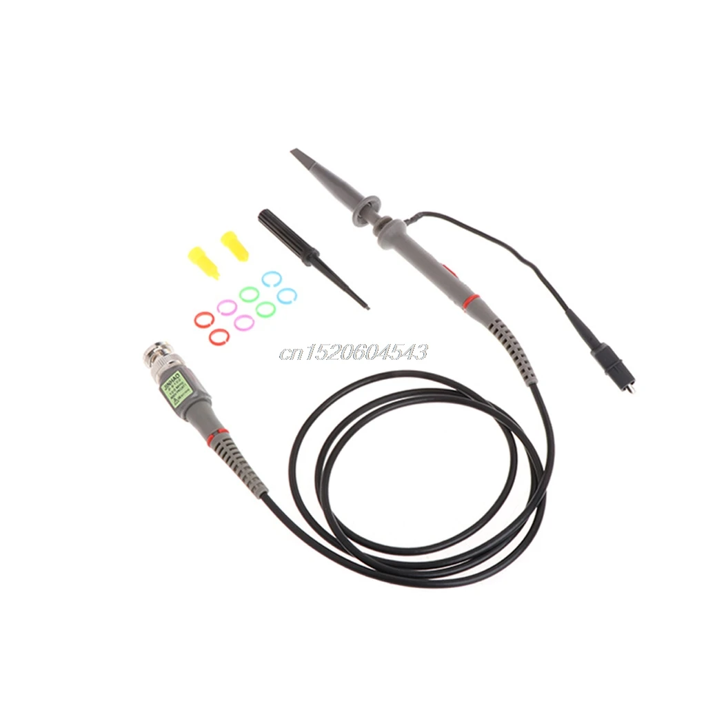 

1X 10X P6100 100MHz High Precision Oscilloscope Probe Alligator Test Clip with Adjustable Attenuation Rate R09 Whosale&DropShip