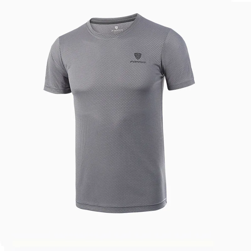 Летняя быстросохнущая футболка для мужчин эластичные Профессиональные фитнес топы тройники облегающие беговые Гольфы спортивные Джерси Мужская спортивная одежда