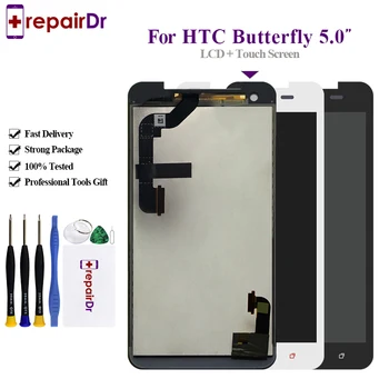 

100% Tested For HTC Butterfly Full LCD DIsplay + Touch Screen Digitizer Assembly X920d 5.0'' For HTC Butterfly Lcd Screen