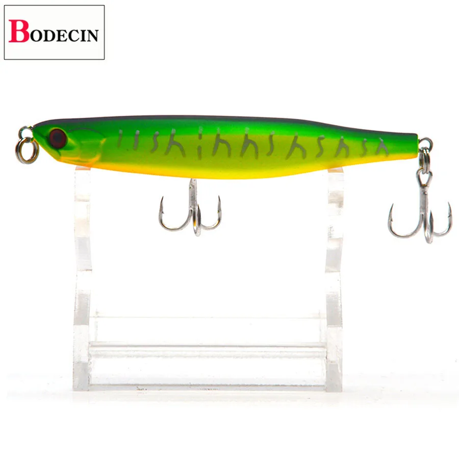 Hard Fishing Bent Pencil Fake Lure Topwater Carp Tackle 3D Fish Eyes Swimbait 6pcs Sea Jerkbait Artificial Floating Laser Bait (2)