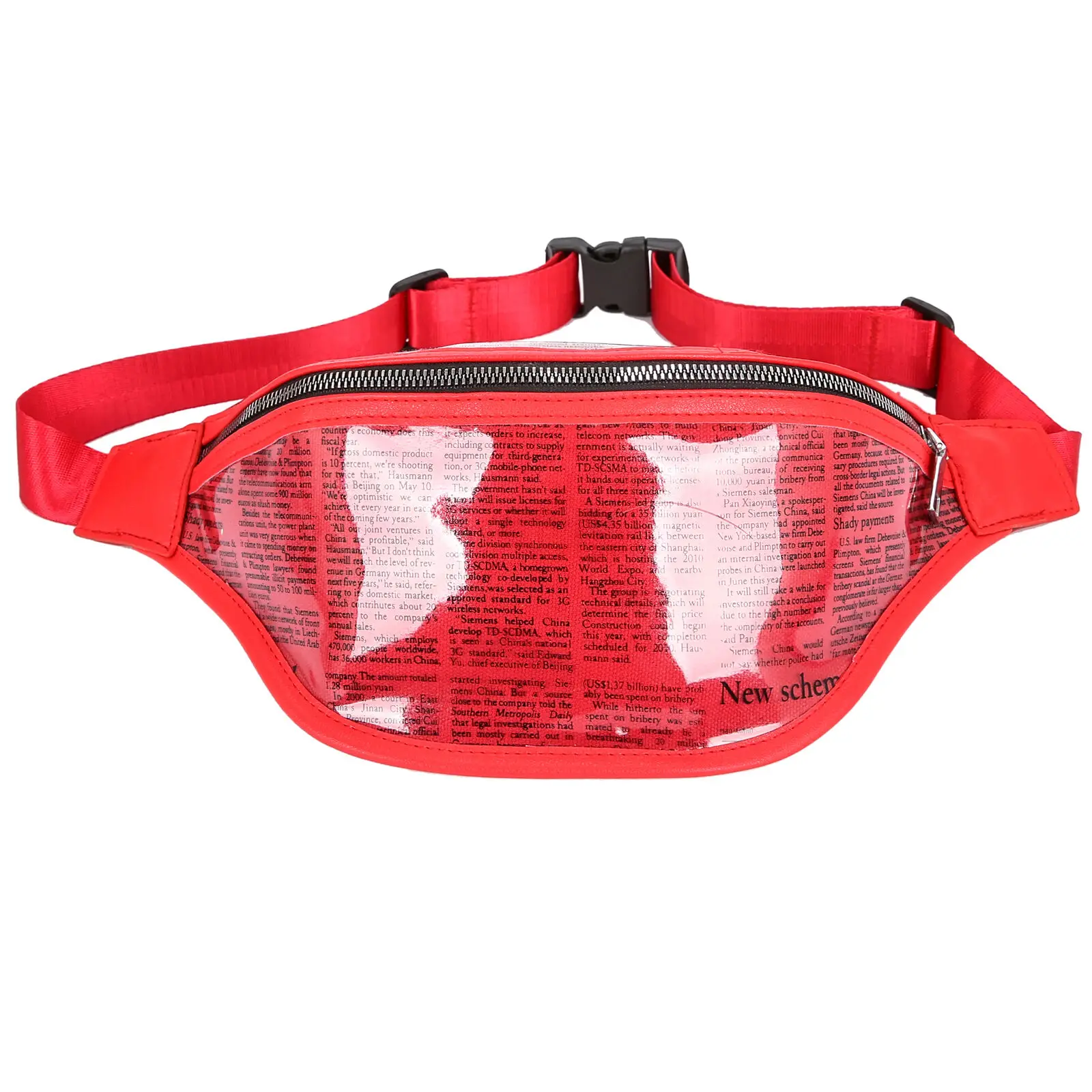 

Fashion Womens Small Waist Bag Fanny Pack PVC Bum Bag Belt Lady Purse Phone Pouch Travel Bag White Black Pink Red Green