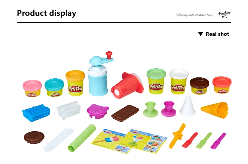 Hasbro Play-Doh kitchen Creations Замороженные лакомства игрушка мороженое производитель забавная фабрика Искусство и ремесла Play Doh чехол цветов