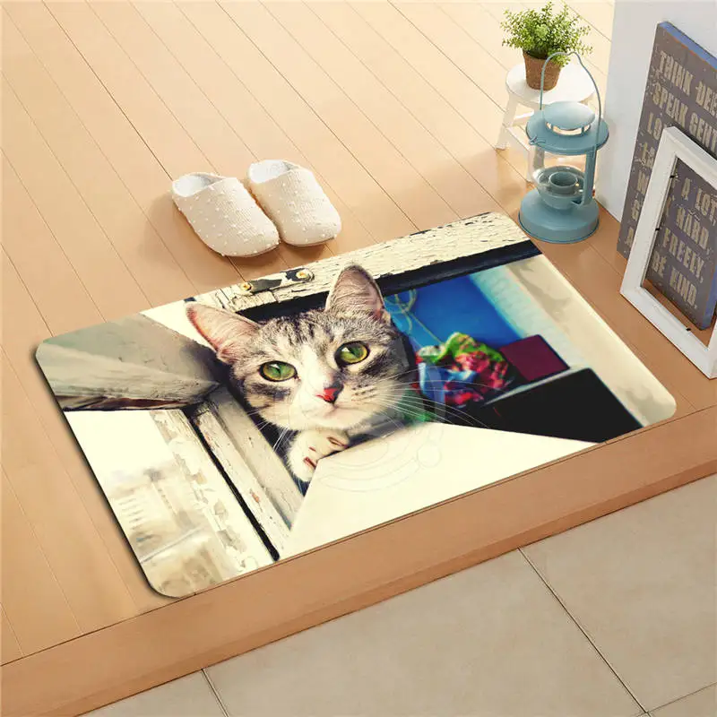 Buy F627m30 Custom Cute Cat Anime Doormat Art Design