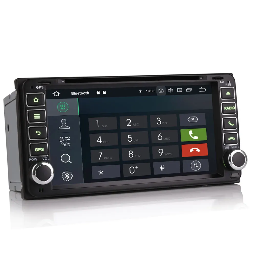 Clearance Erisin ES8863C 7" Android 8.0 Octa core 4G RAM Car DVD Player  DAB+  For  toyota Universal Cars 2