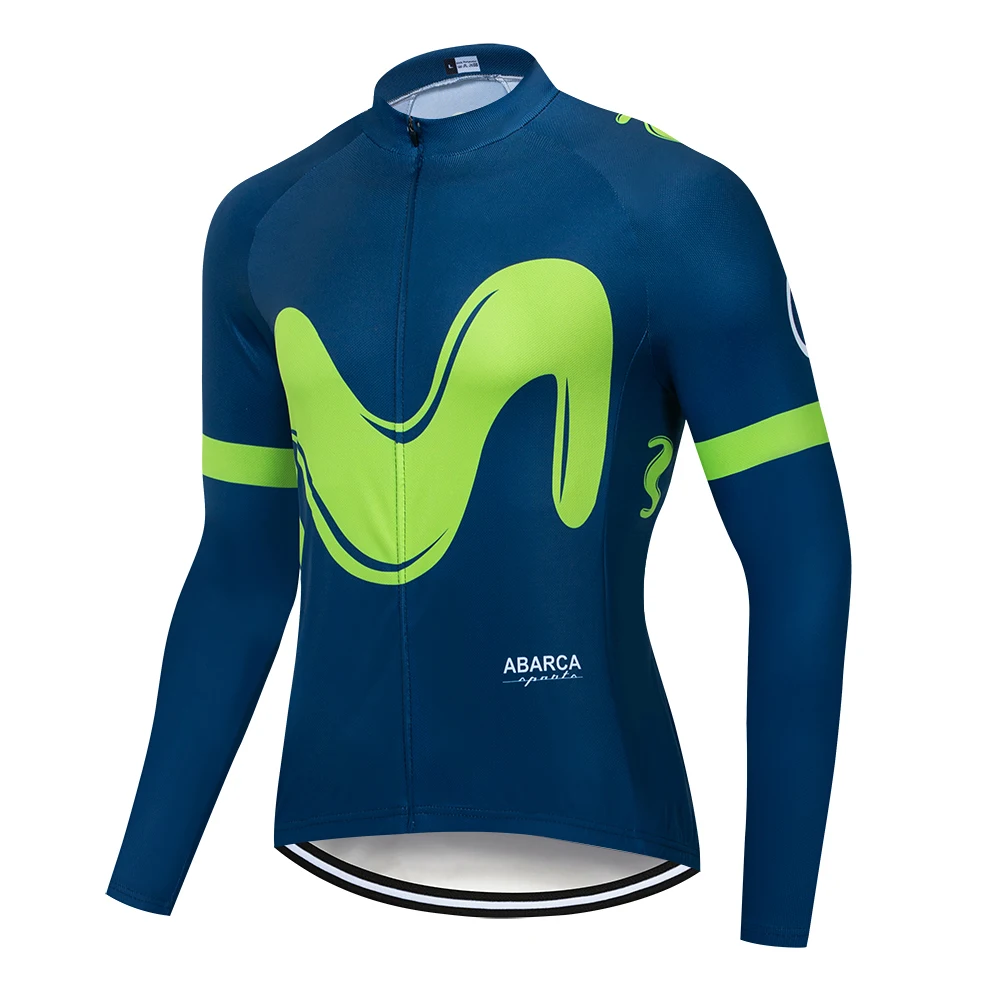 Movistar Team, комплект из Джерси с длинным рукавом для велоспорта, комбинезон, ropa ciclismo, одежда для велоспорта, MTB велосипед, Джерси, Униформа, мужская одежда - Цвет: Pic Color