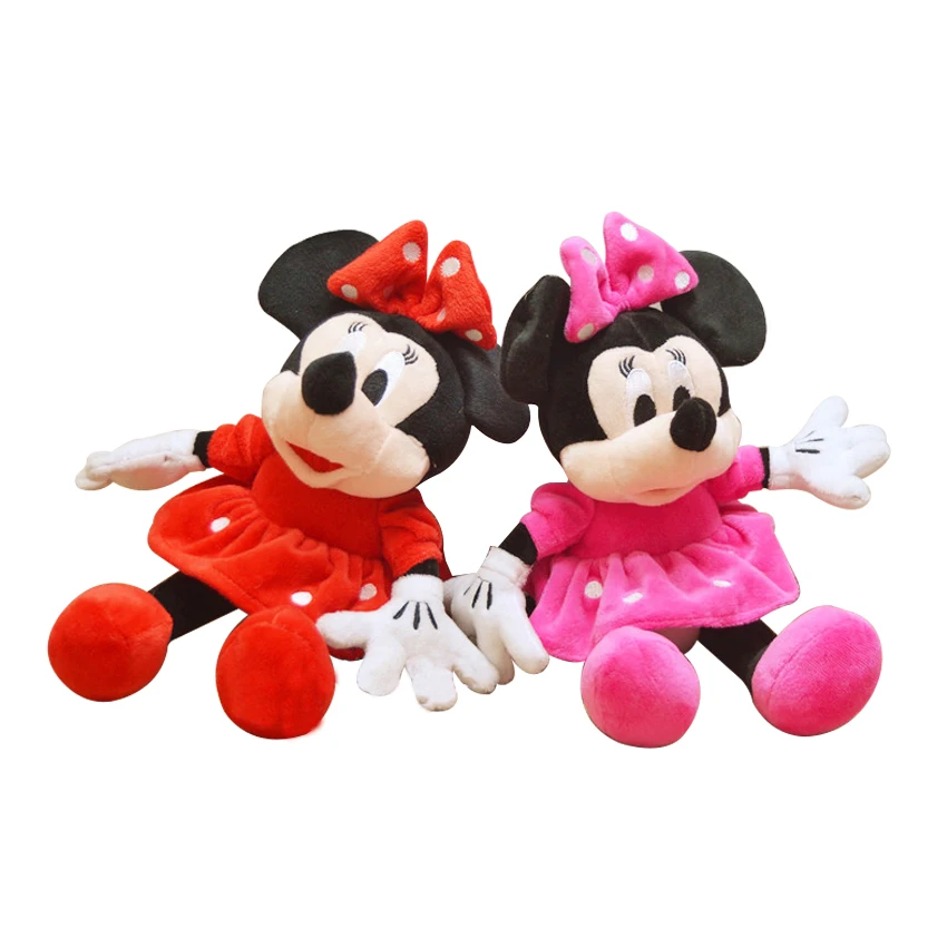 2 шт./лот 28 см Минни и Микки Маус супер Классическая Плюшевая Кукла Мягкие животные плюшевые игрушки для детского подарка