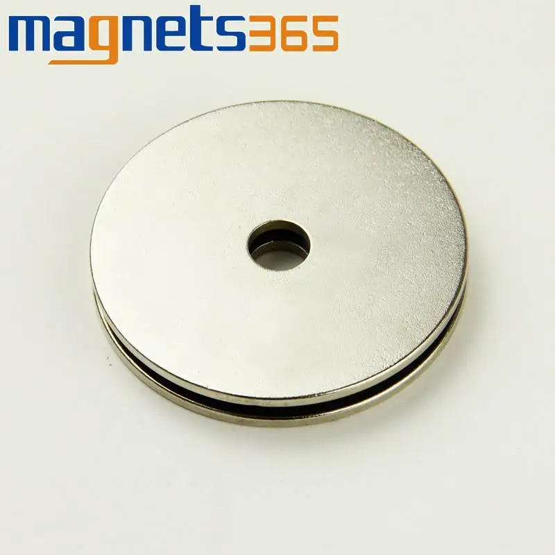 

OMO Magnetics Lots 2pcs 50mm x 2 mm Hole 8mm Super Strong Rare Earth Neo Neodymium Disc Magnets