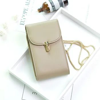 

Lady Leather Fashion Phone Messenger Chains Bags Lock Money Coin Purse Big Capacity Daily Use Shoulder Bags Card 2020 New Wallet