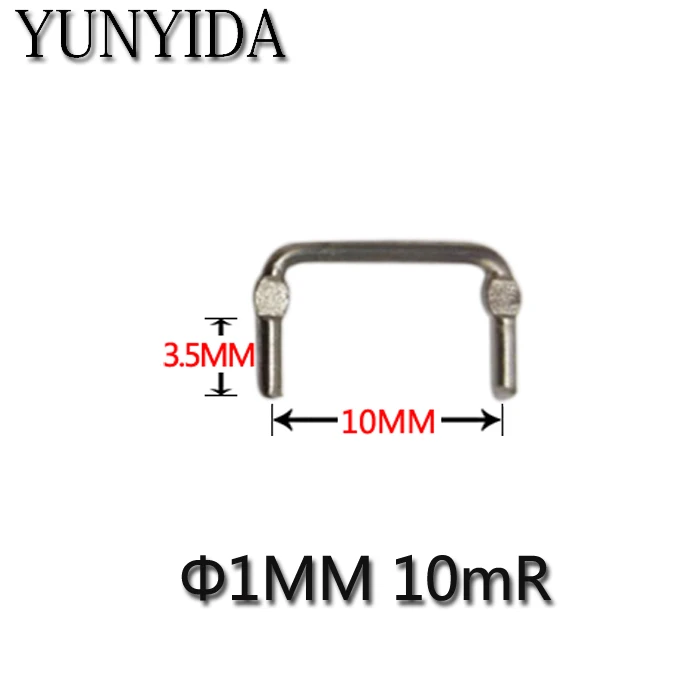 

01-11 20pcs Constantan resistance / sampling resistor 10 milliohms / 0.01R/10mR / pitch 10mm / diameter 1mm