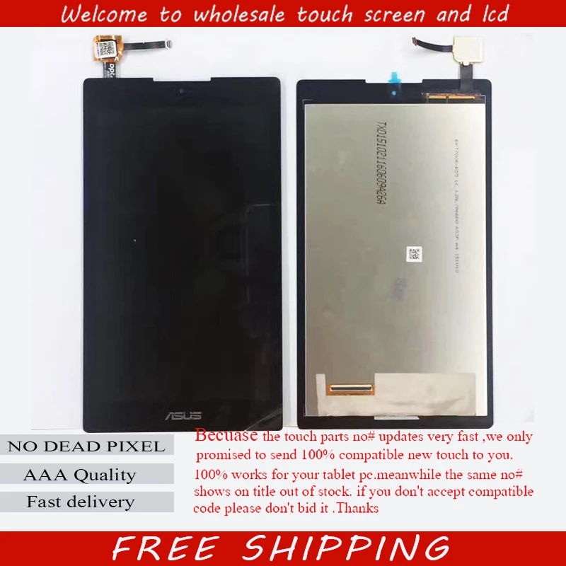 

New Touch Screen Digitizer + LCD Display Replacement For ASUS ZenPad C 7.0 Z170MG Free shipping