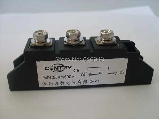 

MDC55A 1600v SKKD46A DD55A diode modules Single phase Bridge Rectifier ,free shipping