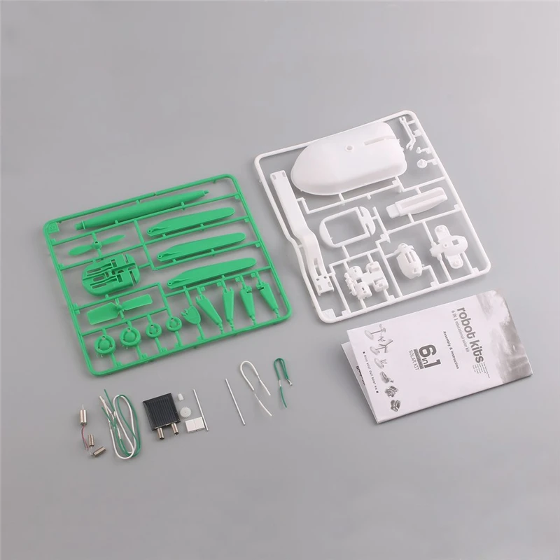 Новинка, 3D DIY, на солнечной батарее, 6 в 1, набор игрушек, сделай сам, Обучающий робот-автомобиль, лодка, собака, вентилятор, самолет, щенок, детский подарок, новинка, кляп, игрушки