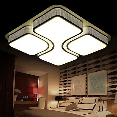 

White Iron Art Flush Mount Modern LED Ceiling Lights Lamp Living Room Home Lighting ,Lustres Luminaria De Para Sala Teto