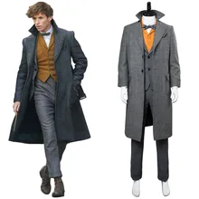 Newt Scamander костюм с фантастическими животными: The criles of Grindelwald cosplay Newt костюм наряд униформа для мужчин и женщин на заказ