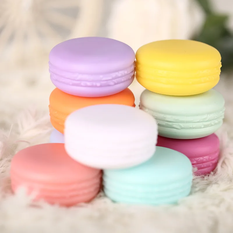 

10G Macaroon Shape Portable Plastic Cosmetic Empty Jars Clear Bottles Eyeshadow Makeup Cream Lip Balm Container Pots