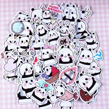 

40pcs/pack Creative kawaii self-made Panda baby beautiful stickers scrapbooking decorative stickers/DIY craft photo albums TZ155