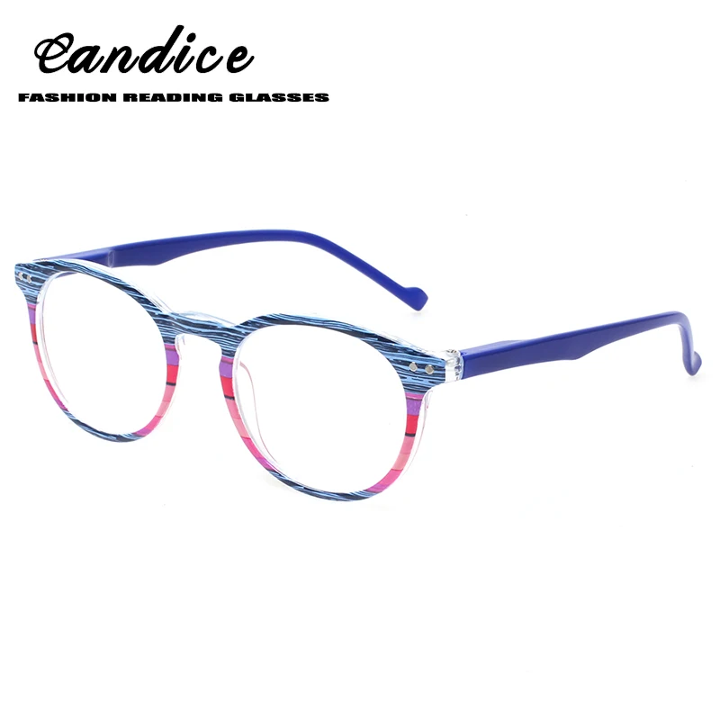 

Fashion round Reading glasses men and women spring hinge quality eyeglasses frames colorful gafas 0.5 to 6.0