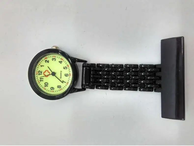 

New Fashion quartz Black steel belt Doctors and nurses watches luminous hours watches gift PML5878
