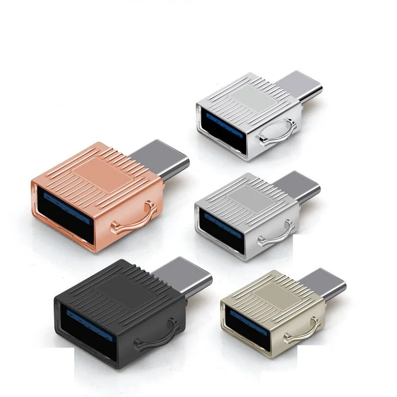 

10Pcs OTG adapter Type-c to USB3.0 Portable multifunction converter Connect the usb flash drive mouse suitcase adapter