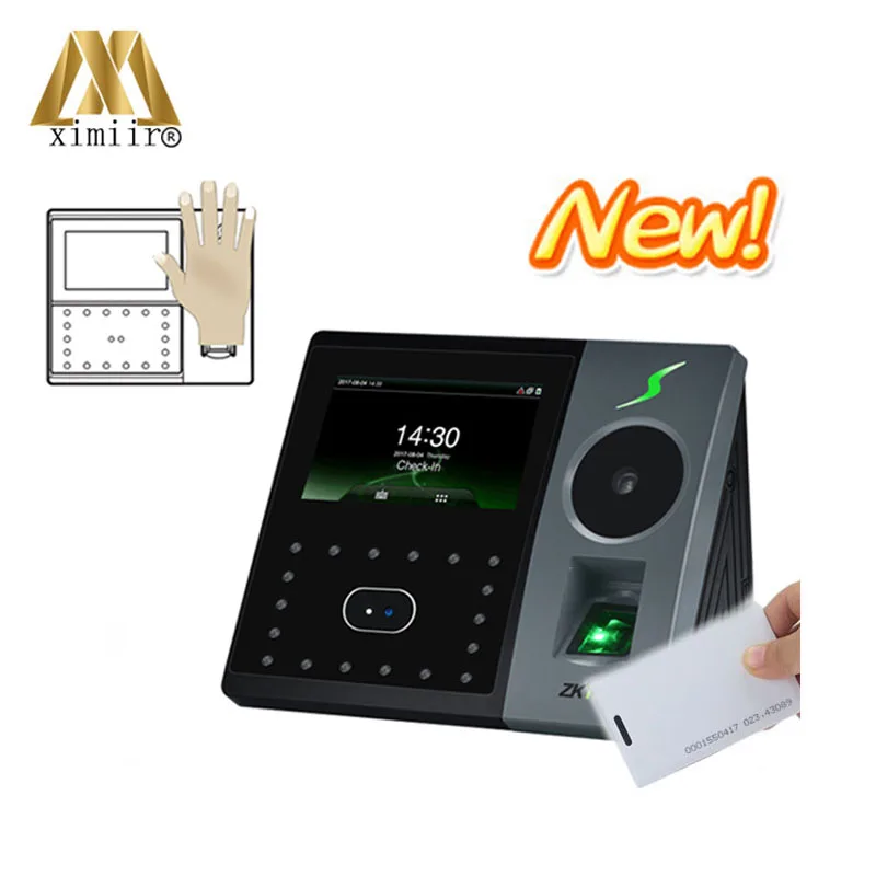 

ZK PFACE202 multi-biometric palm ID card time attendance face fingerprint access controller machine Time clock time record