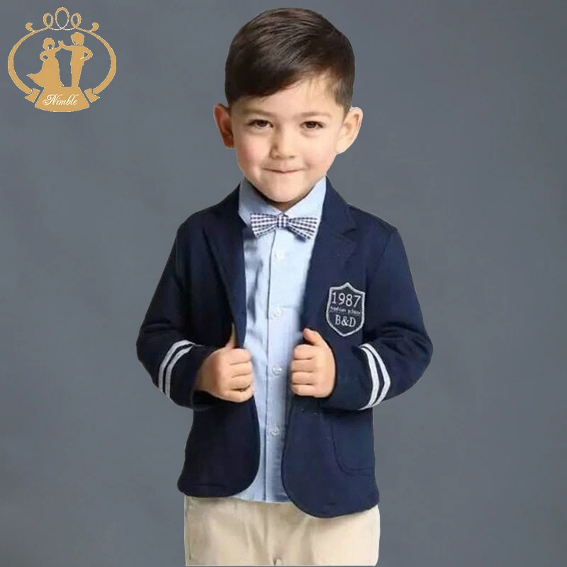 Compra Niños chaqueta azul marino online al por mayor de