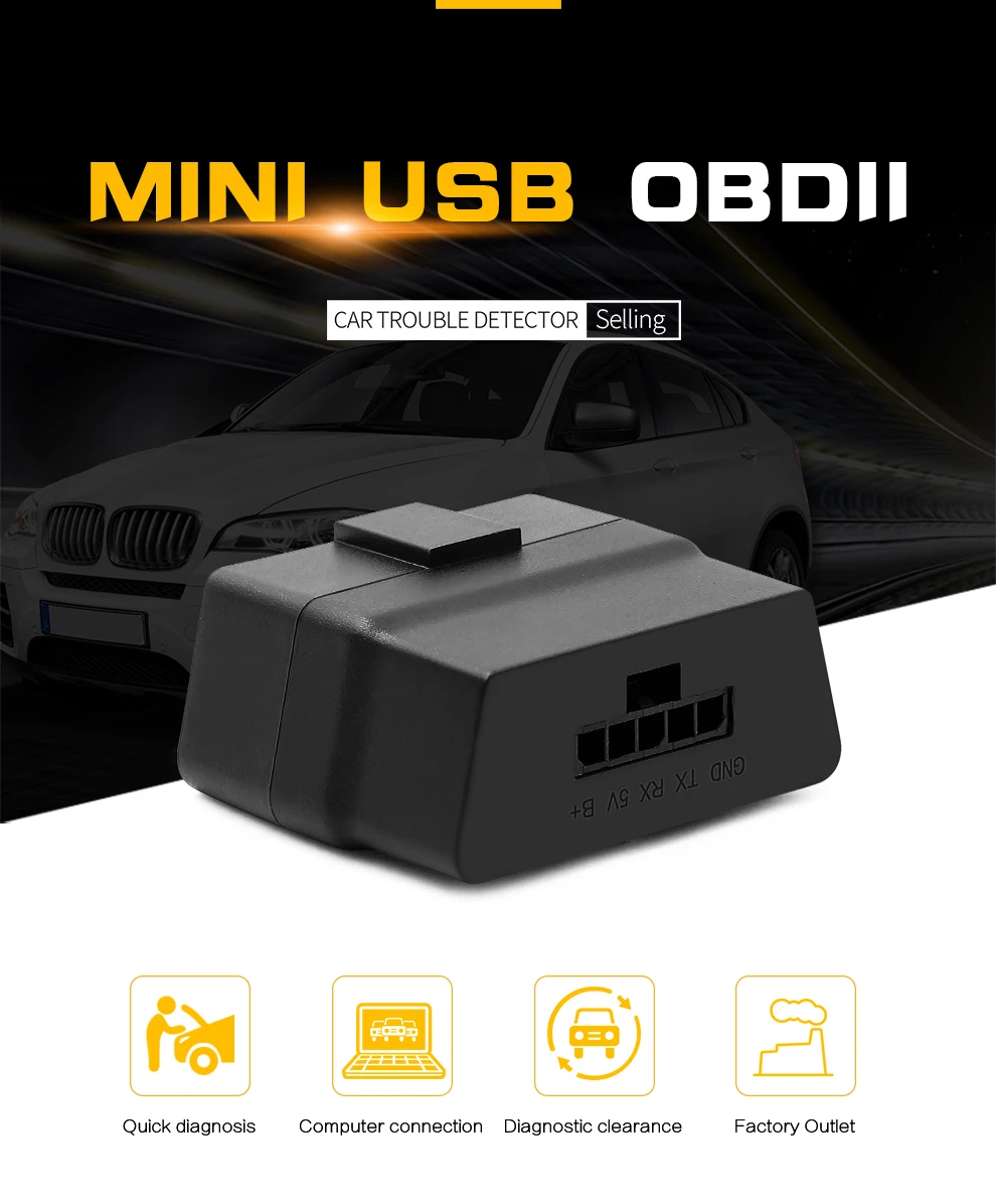 ELM 327 V1.1 OBD2 для Ford USB PIC18F25K80 FT232 ELM327 OBD автомобильный диагностический сканер