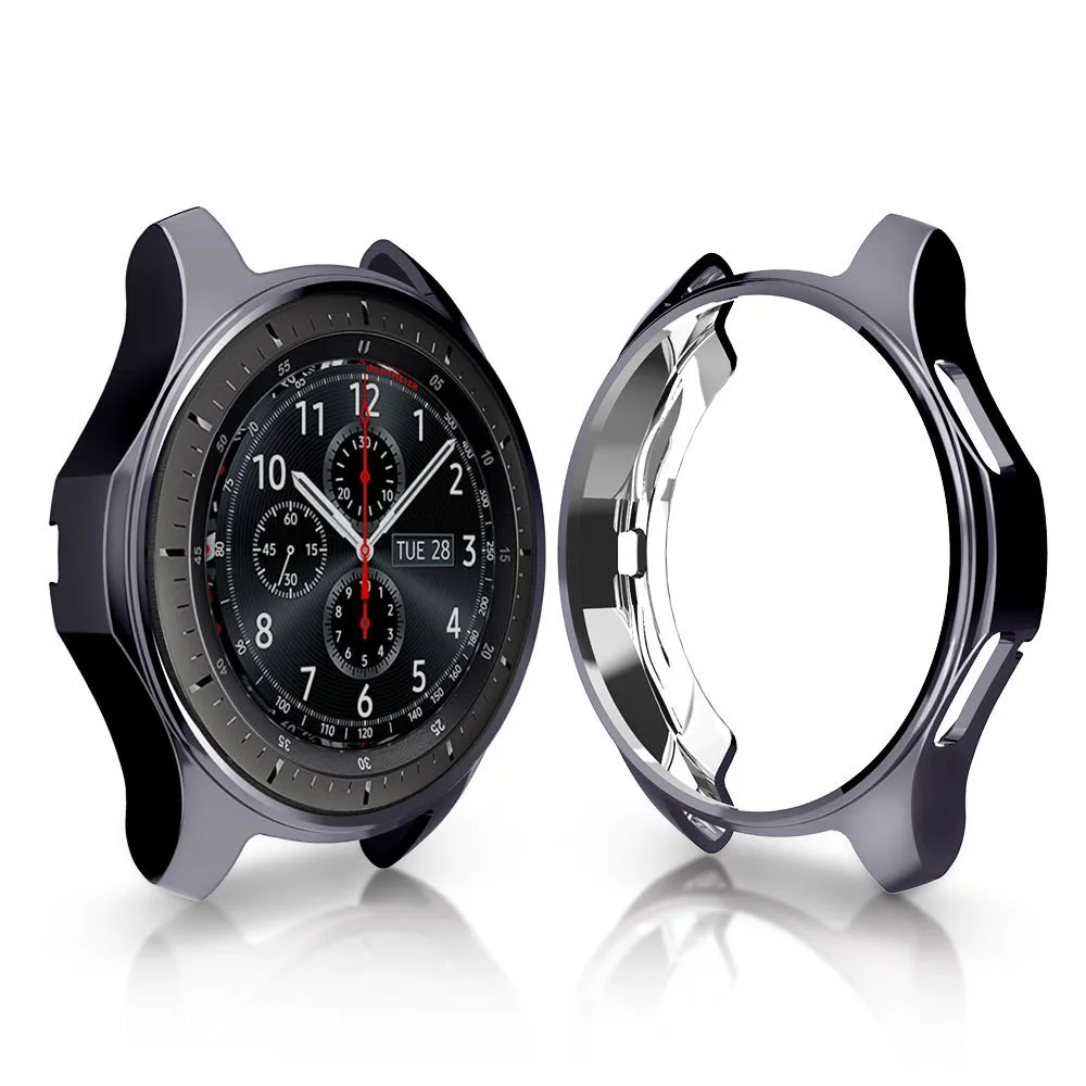 

Ultra-thin TPU Plating Protection Case Cover For Samsung Galaxy Watch 46mm Protective shell Watch Accessories#h