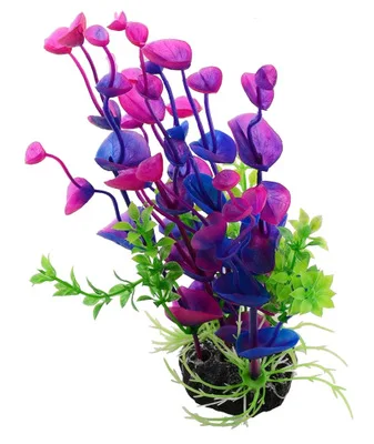 Simulation plastic water grass / fish tank turtle tank landscaping / aquarium decoration / fake water grass / purple leaf grass