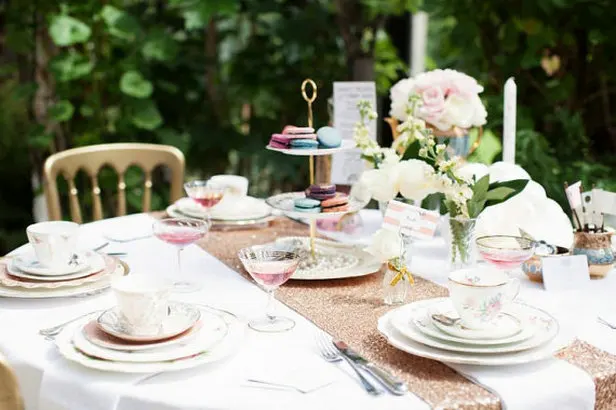 

Shinybeauty Rose Gold Sequin Table Runner 12 x 120-Inch Sequin Table Runner Bulk for Home Party/Wedding/Hotel/Event-r