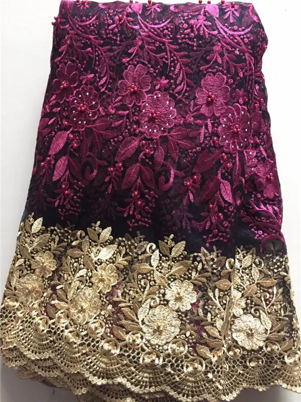 

Embroidery French Tulle Net Lace With New Pattern High Quality Embroidery African Lace Fabric For Party & Wedding Dress retail