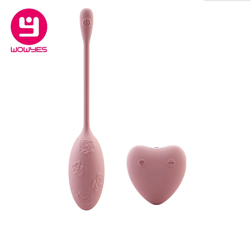 WOWYES Waterproof USB Recharger Vibrator Egg Female Vaginal Tight Exercise Smart Love Balls Kegal Jump Eggs Sex Toys For Women