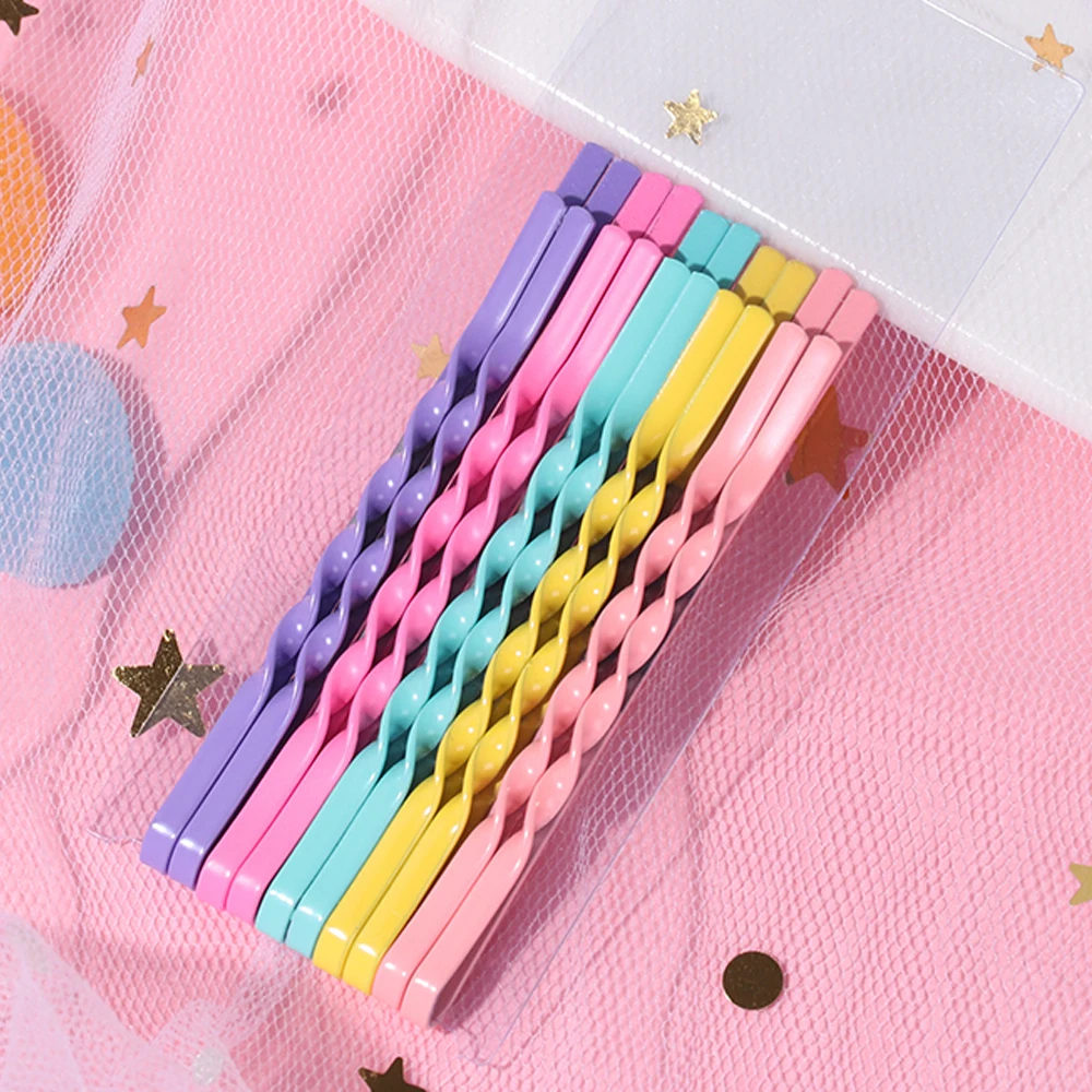

10Pcs/Set Colorful Hairpins For Women Hair Clip Lady Bobby Pins Invisible Wave Hairgrip Barrette Hair Clips Headwear Accessories