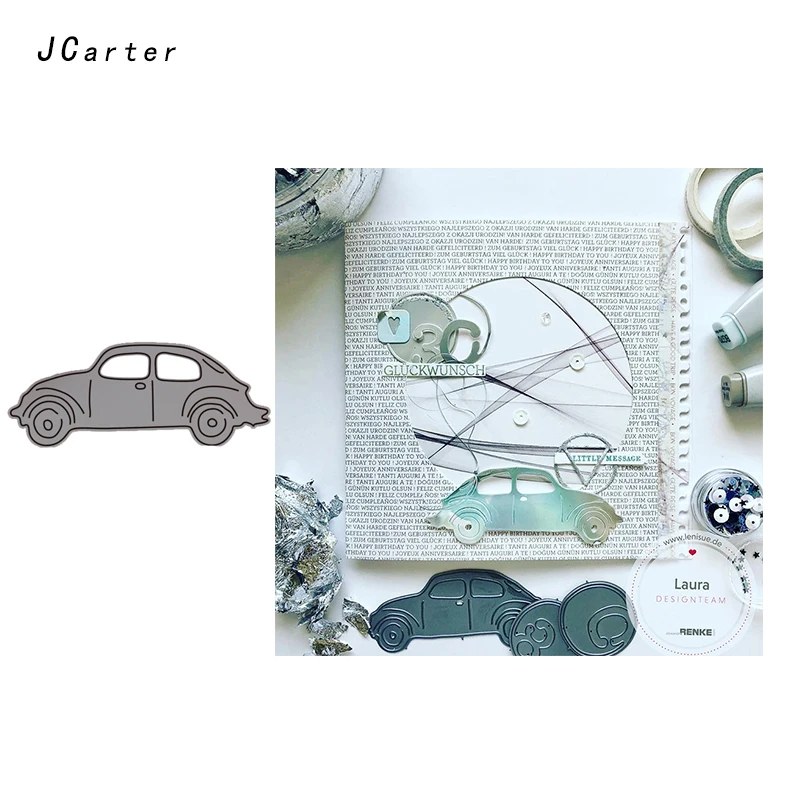 

JC Metal Cutting Dies for Scrapbooking Dies Cut Car Shape Stencil Handmade Paper Card Making Model Decoration 2019 New Die Craft