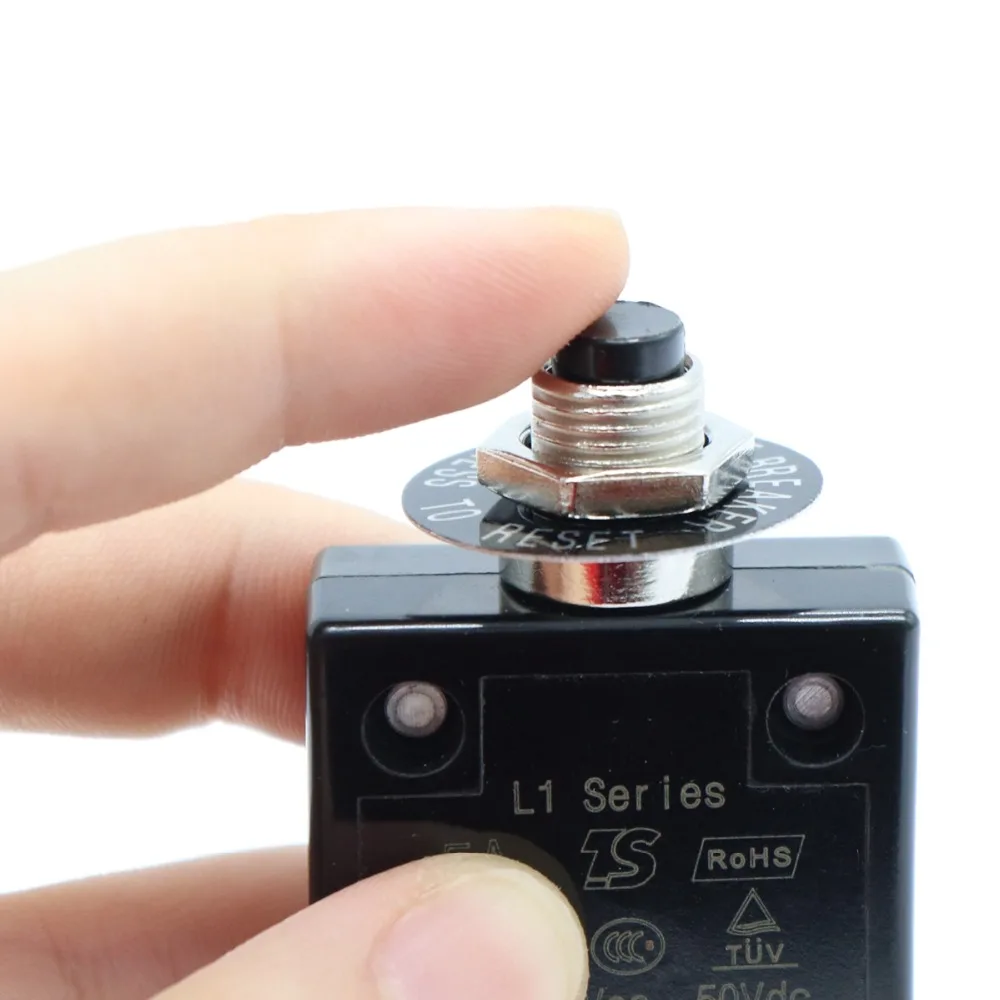

Circuit Breaker Blade Fuse ATC Automatic/Manual Reset L1 5A 8A 10A 15A 18A 20A 25A 30A Resettable for RVs Boats Marine Medical