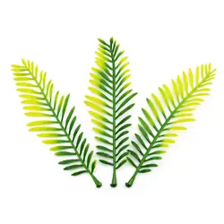 250 шт. 11 см зеленая спаржа папоротника трава DIY Искусственные растения для Пластик цветы стебли для букет гирлянды Свадебные украшения