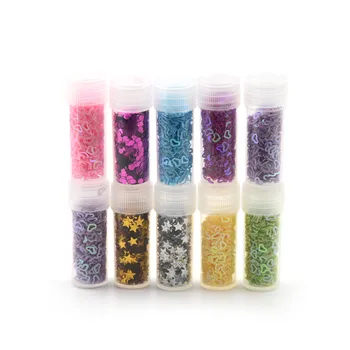 

Hollow Love Pentagram Slices Filler For Nails Art Tips/Balls Slime filler For Kids DIY Accessories Supplies Decoration