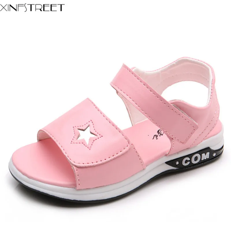 Xinfstreet Girls Sandals Summer Kids Shoes Peep toe Good Quality