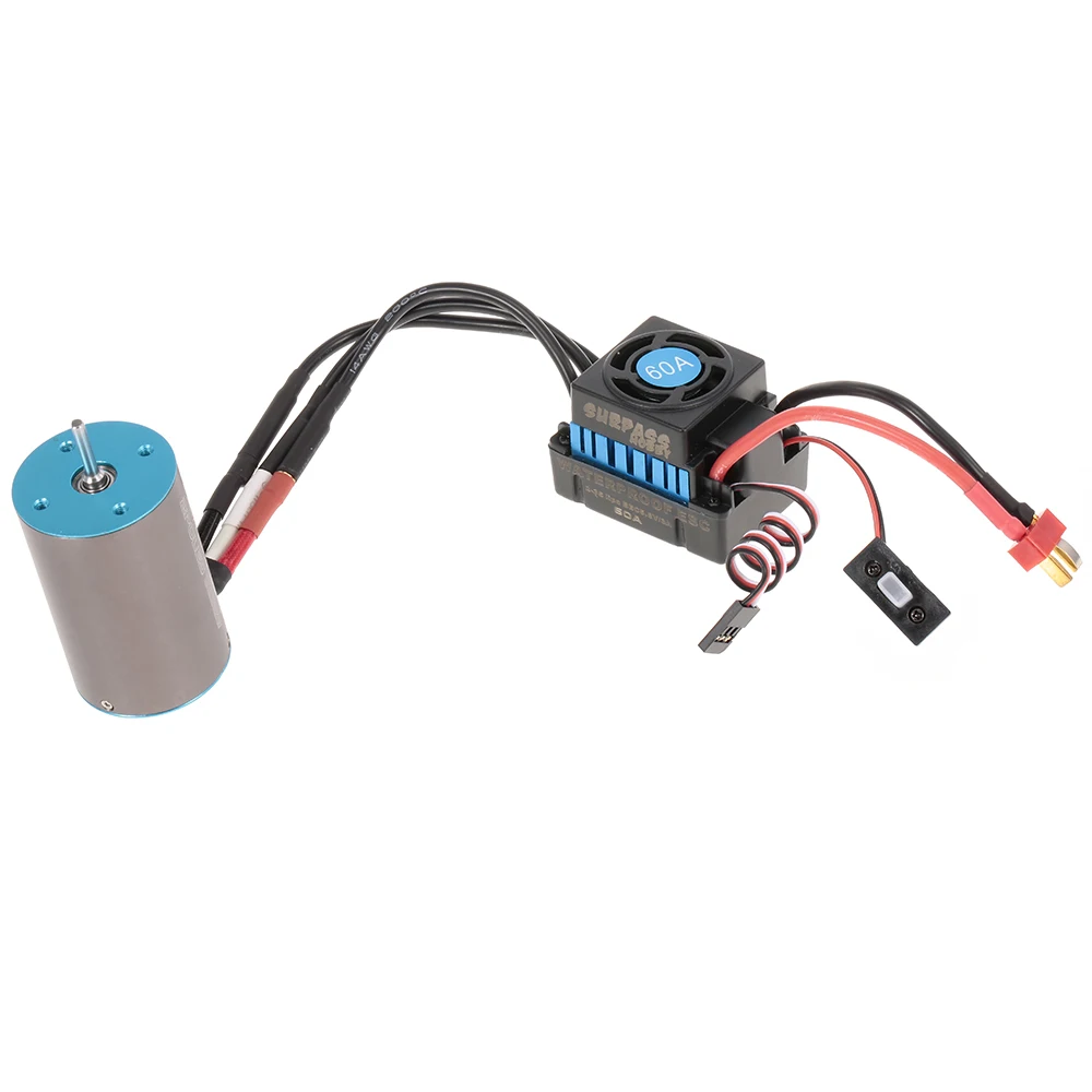 

Goolrc Brushless Motor BL3656 3200KV 2-3S Brushless Waterproof ESC for 1:10 RC Car Off-road Truck HSP TRAXXAS Vehicle