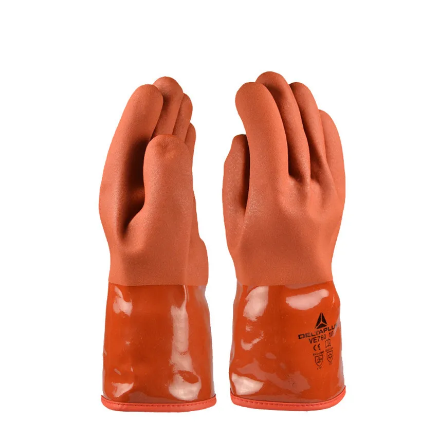 5 pairs/lot, professional plus velvet anti cold vulcanized gloves