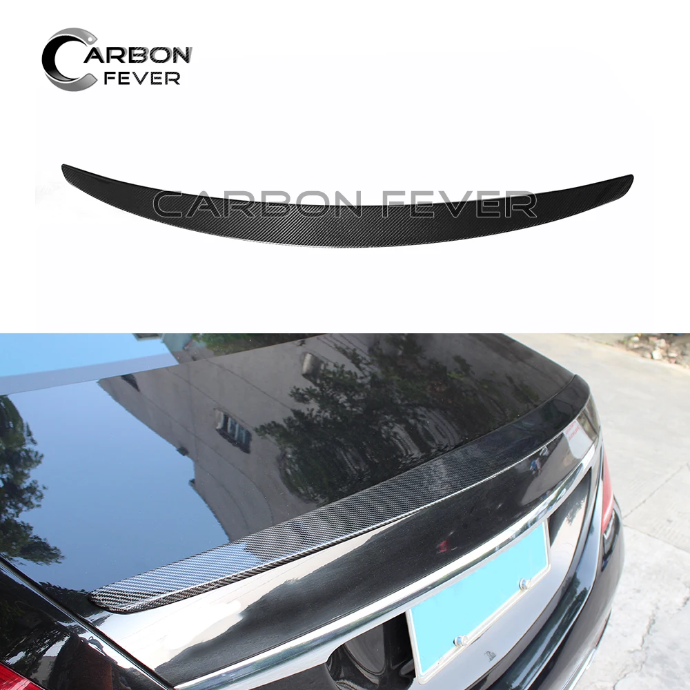 

W222 Carbon Fiber Rear Spoiler Boot Lip for Mercedes S Class 2014 + Saloon S400 S450 S500 S600