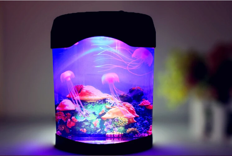 Novelty LED Artificial Jellyfish Aquarium Lighting Fish Tank Night