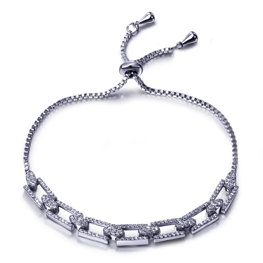 Новые браслеты для девочек белые cz браслеты европейский и американский стиль Пот студенческая мода ювелирные изделия