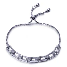 Новые браслеты для девочек белые cz браслеты европейский и американский стиль Пот студенческая мода ювелирные изделия